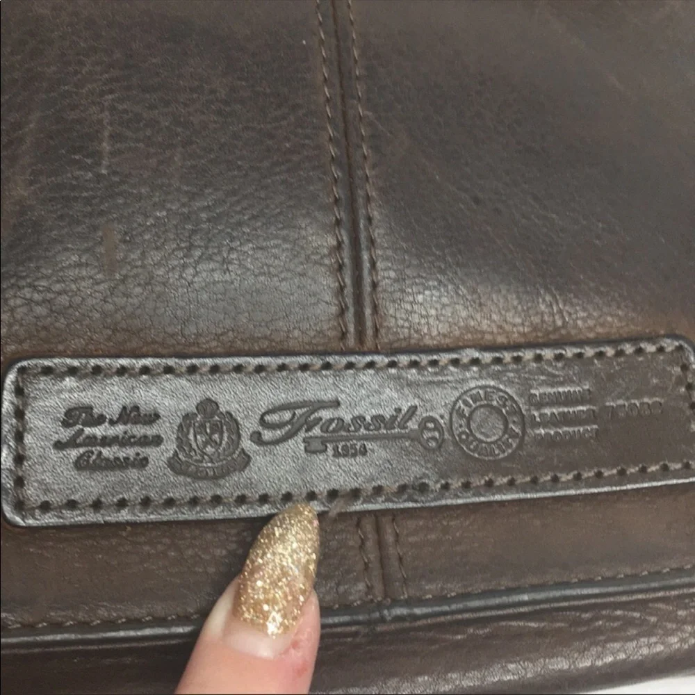 Fossil leather Briefcase/Shoulder bag